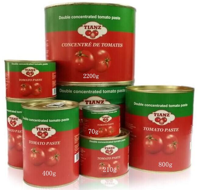 Tomatenmark 70 g – 4500 g – leicht zu öffnender Deckel – Tomatenmark 1–34